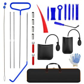 68 "Hook J-Hook Portable Car Tool Set 25 stainless Steel Mixed fifth Wheel Pin handle (blue)