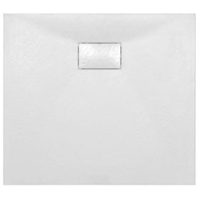 vidaXL Shower Base Tray SMC White 35.4"x31.5" (Option: as picture)