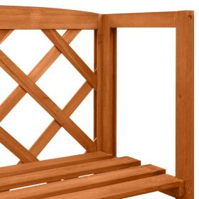 vidaXL Trellis with Shelves 55x30x140 cm Solid Fir Wood (Option: as picture)
