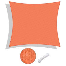 22'x23' Rectangle Sun Shade Sail Bright Orange (Option: as picture)