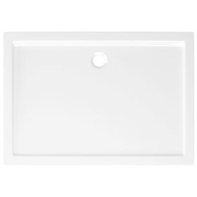 vidaXL Rectangular ABS Shower Base Tray White 27.6"x39.4" (Option: as picture)