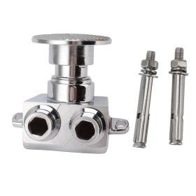 Foot Pedal Valve Copper Touchless Foot Pedal Water Valve Set for Basin Water Tap Bathroom Basin Faucet (Option: as picture)