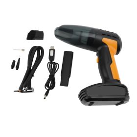 Handheld Cordless Vacuum Cleaner 9000pa 4 in 1 Multifunctional High Power Air Duster Inflator Pump 120W with LED Light (Option: as picture)