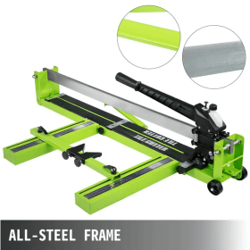 VEVOR Tile Cutter 31.5 Inch Manual Tile Cutter 1.4 Inch Tile Cutting Machine Ceramic Porcelain Tile Cutter W Laser Guide All-Steel Frame And Bonu (Color: Green)