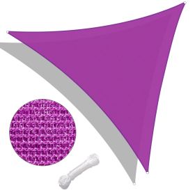Triangle Sun Shade Sail Sun Shade Awning Canopy Awning Red Purple for Patio Garden Yard Deck Pergola (Option: as picture)