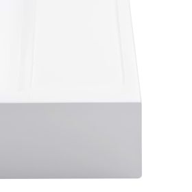 vidaXL Wash Basin 50x50x12.3 cm Mineral Cast/Marble Cast White (Option: as picture)