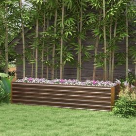 Raised Garden Bed/Garden Bed, Galvanized Planter (Color: as picture)