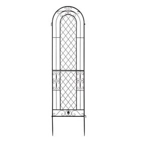 2 Pack 16" x 61" Rustproof Iron Garden Trellis (Color: as picture)