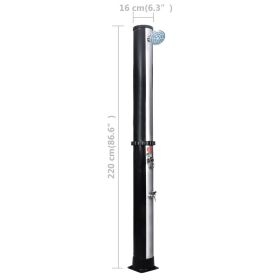 vidaXL Outdoor Solar Shower with Shower Head and Faucet 40 L (Option: as picture)