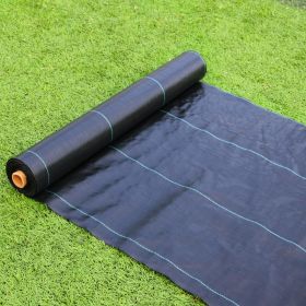 3.5oz Weed Barrier Landscape Fabric 4ft X 300ft, Dual-Layer Heavy-Duty Landscape Fabric For Garden, (Color: Black)