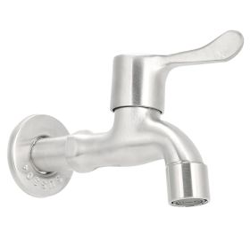 G1/2in Stainless Steel Washing Machine Sink Basin Single Cold Faucet Water Tap Bathroom (Option: as picture)